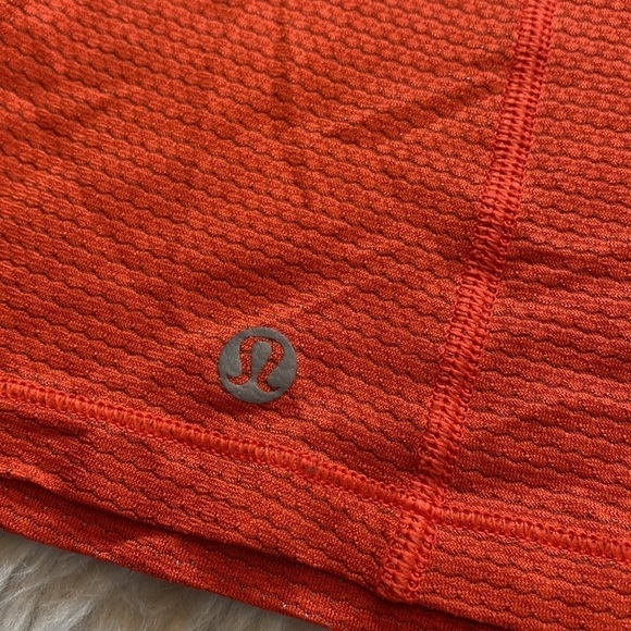 Lululemon Pedal To The Medal Singlet Orange Red Tank sz 4 - Picture 7 of 13